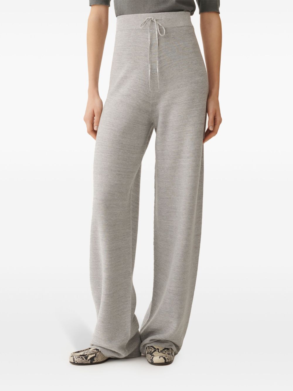 Fabiana Filippi Trousers Grey Cotton Viscose Polyester