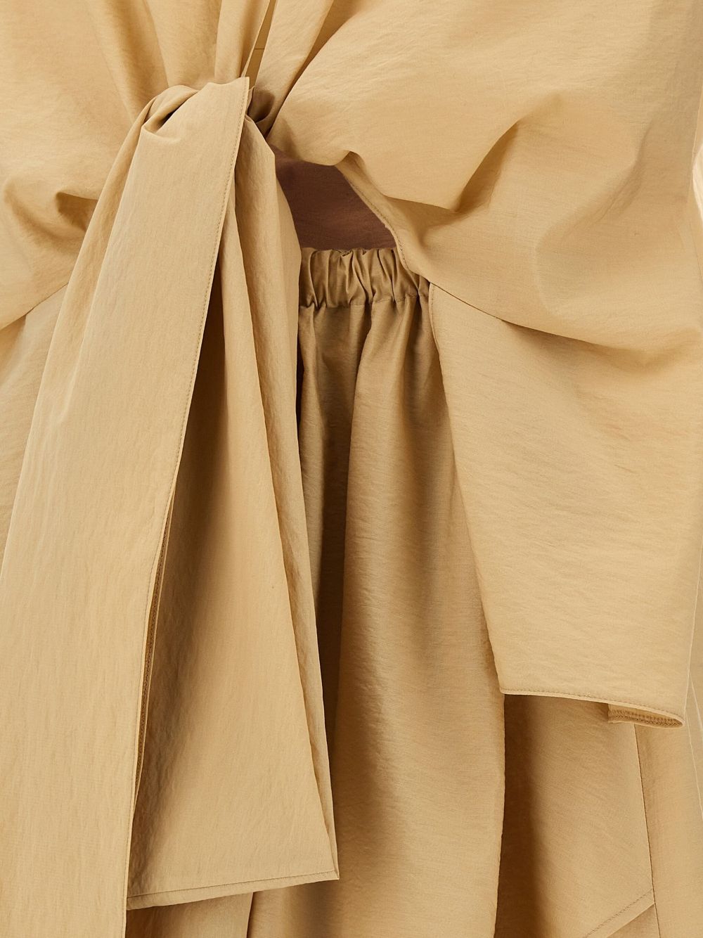 Fabiana Filippi Dresses Beige Cotton Polyamide