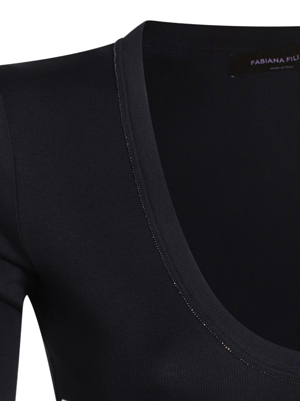 Fabiana Filippi T-Shirts And Polos Blue Cotton Elastane