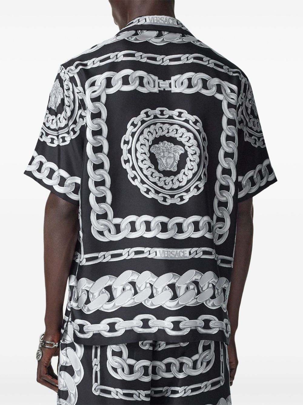 Versace Shirts Black Fabric