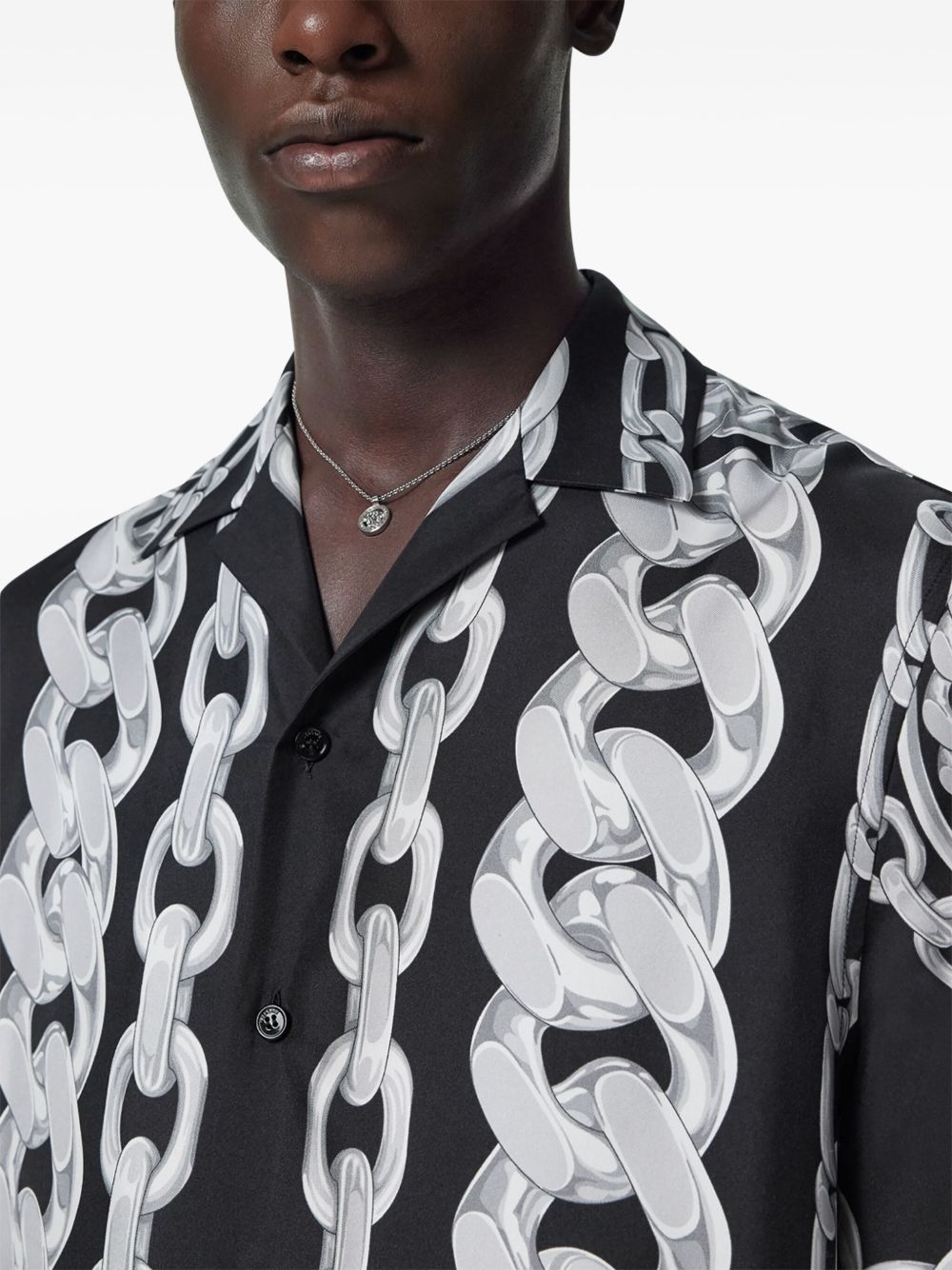 Versace Shirts Black Fabric