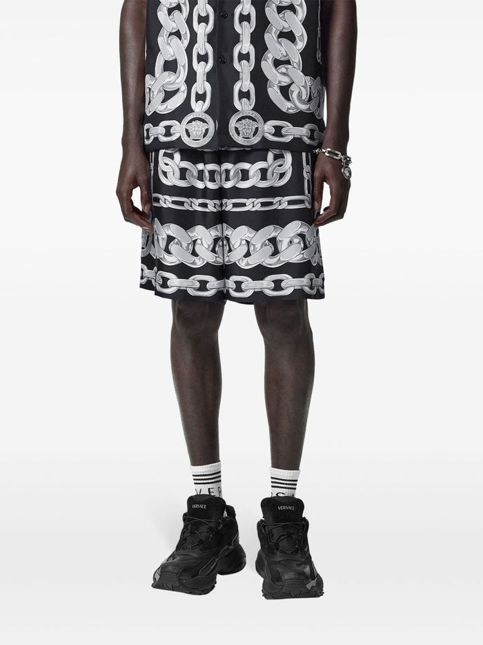 Versace Shorts Black Fabric