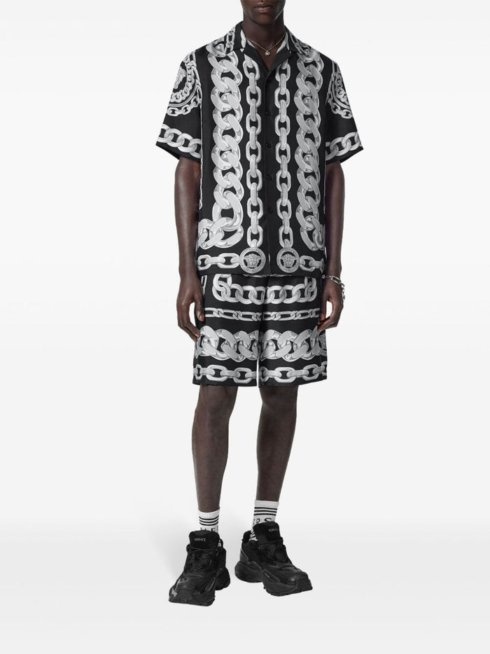 Versace Shorts Black Fabric