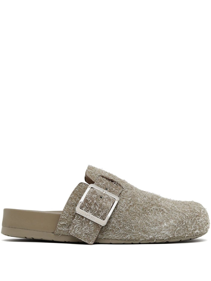 Loewe Sandals Kaki Suede