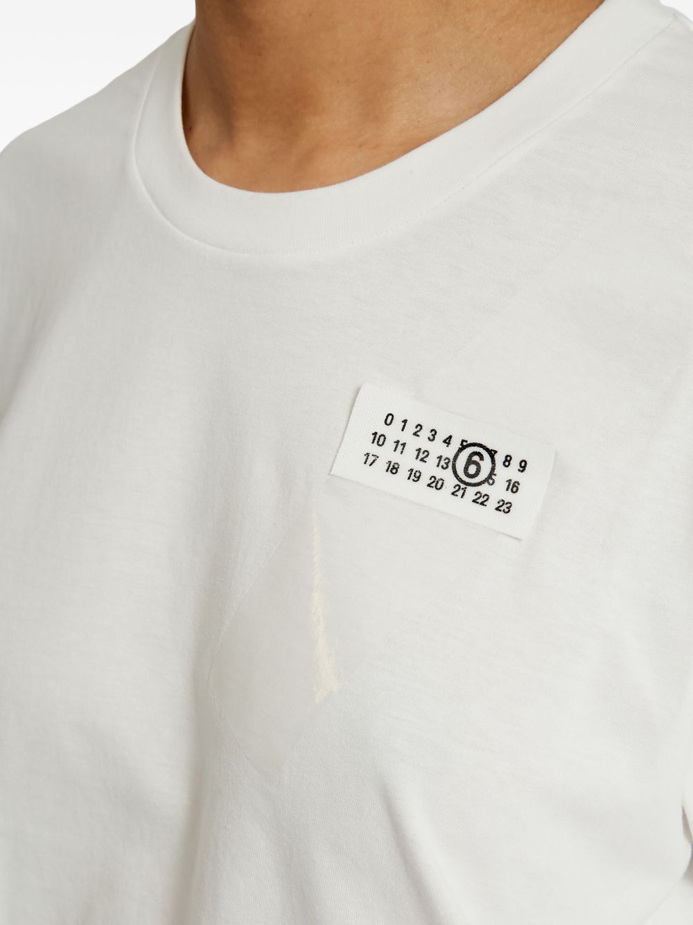Mm6 Maison Margiela T-Shirts And Polos White Cotton