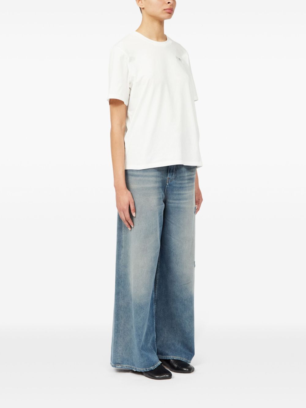Mm6 Maison Margiela T-Shirts And Polos White Cotton