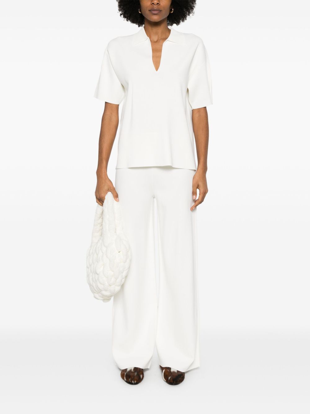 Parosh Trousers Cream Viscose