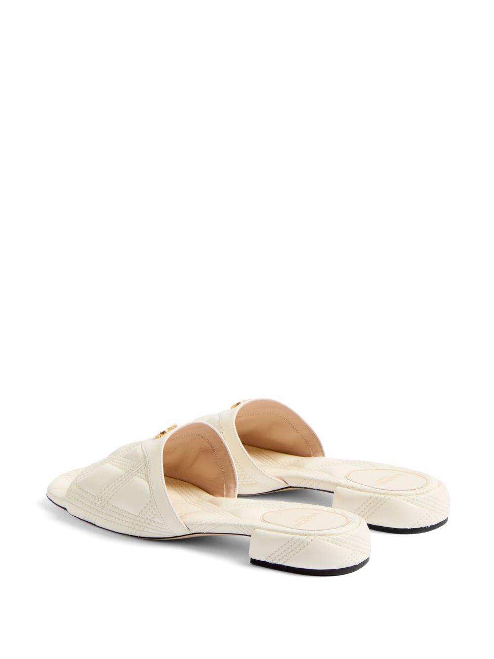 Valentino Garavani Sandals Ivory Sole: Rubber