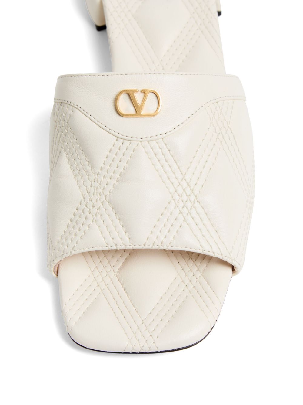Valentino Garavani Sandals Ivory Sole: Rubber