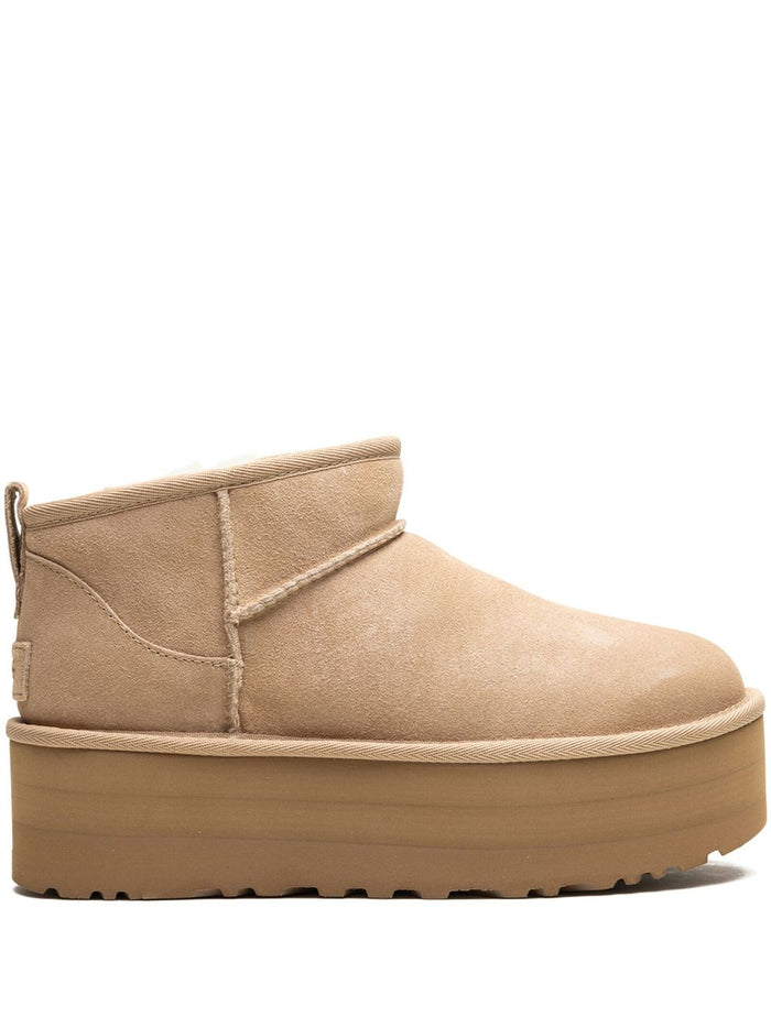 UGG Boots Beige Suede