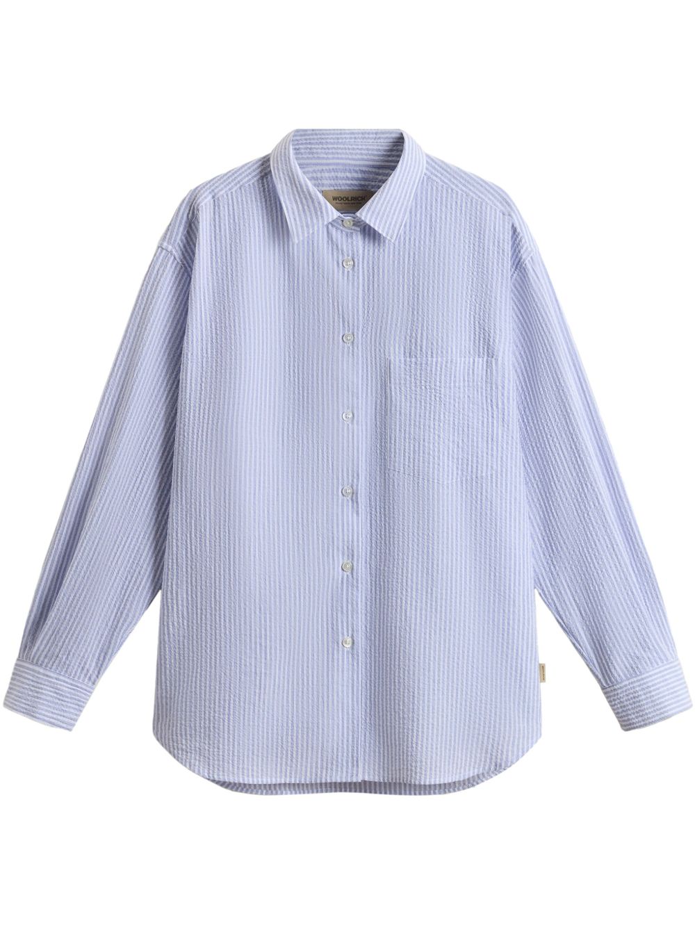 Woolrich Shirts Azzurro Cotton