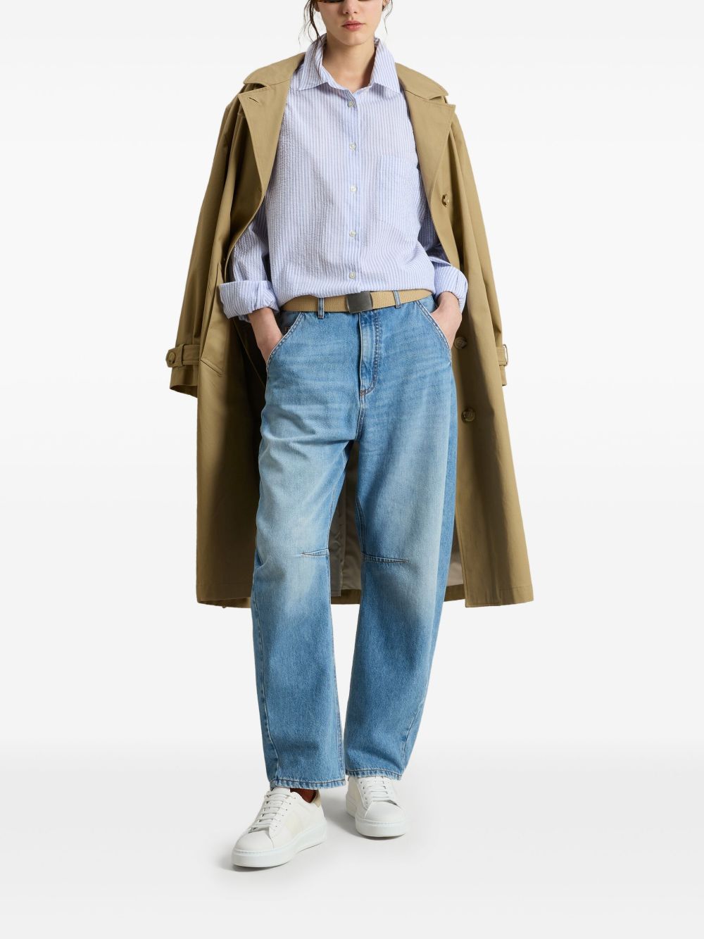Woolrich Shirts Azzurro Cotton