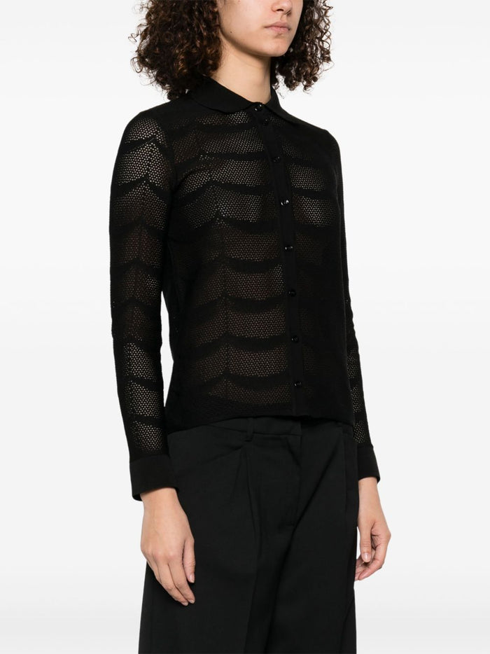 Tom Ford Shirts Black Cotton Silk