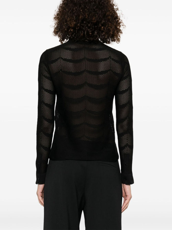 Tom Ford Shirts Black Cotton Silk