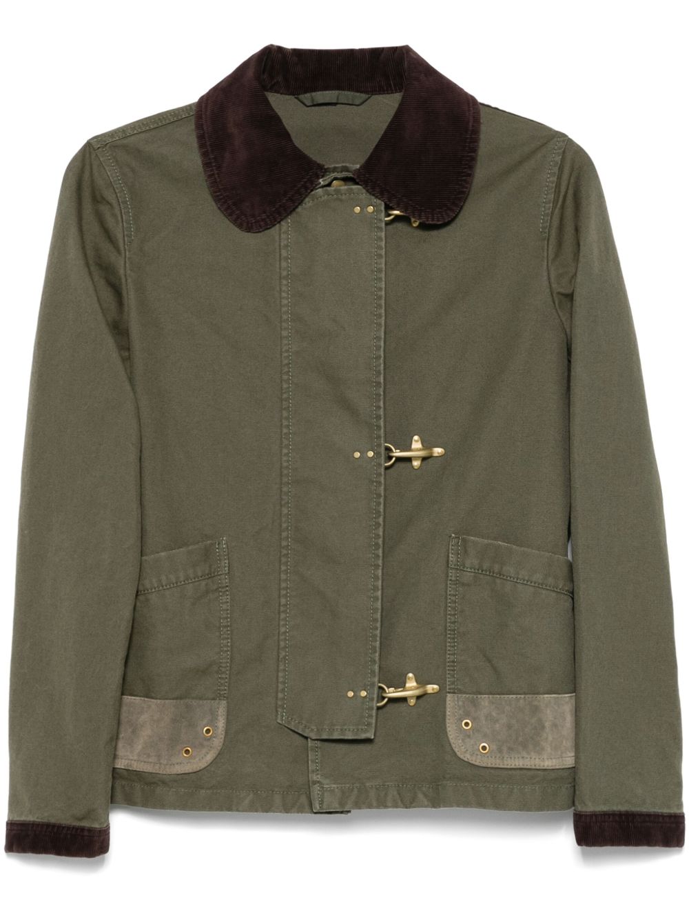 Fay Jackets Green Cotton
