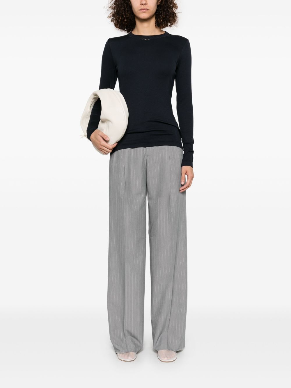 Fabiana Filippi Sweaters Blue Cotton Elastane