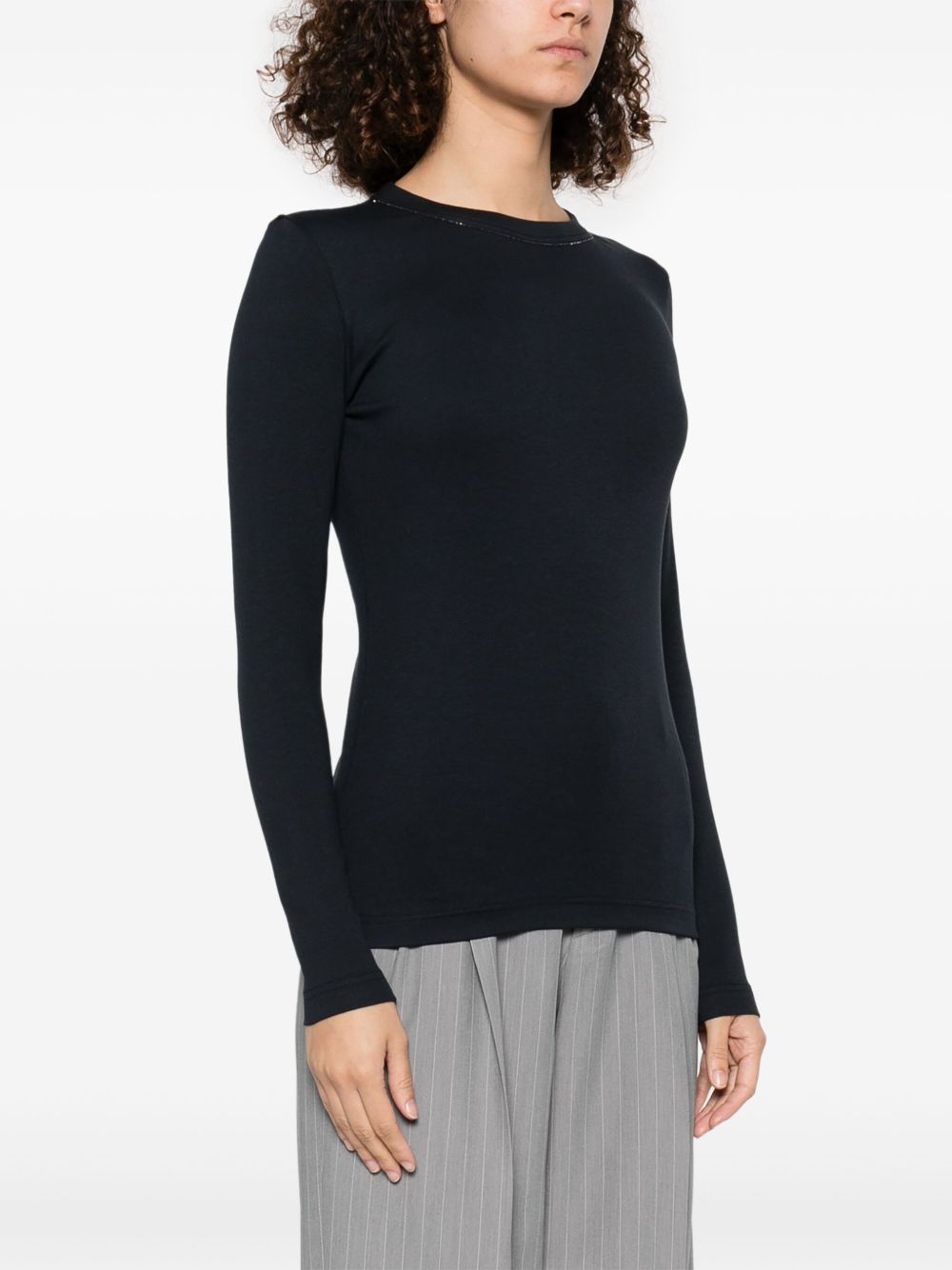 Fabiana Filippi Sweaters Blue Cotton Elastane