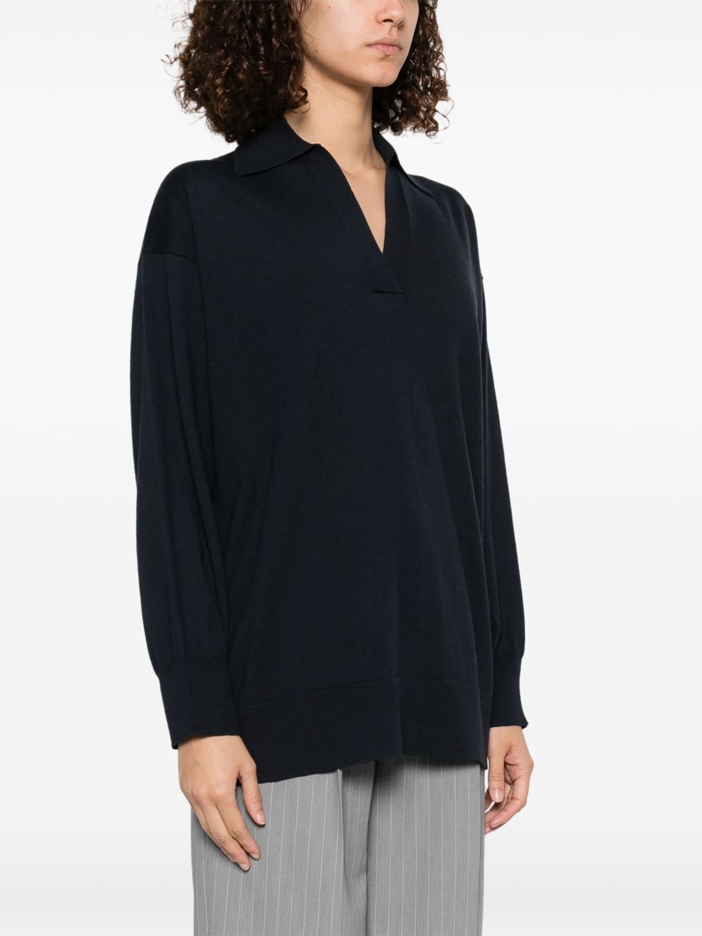 Fabiana Filippi T-Shirts And Polos Blue Wool Cotton