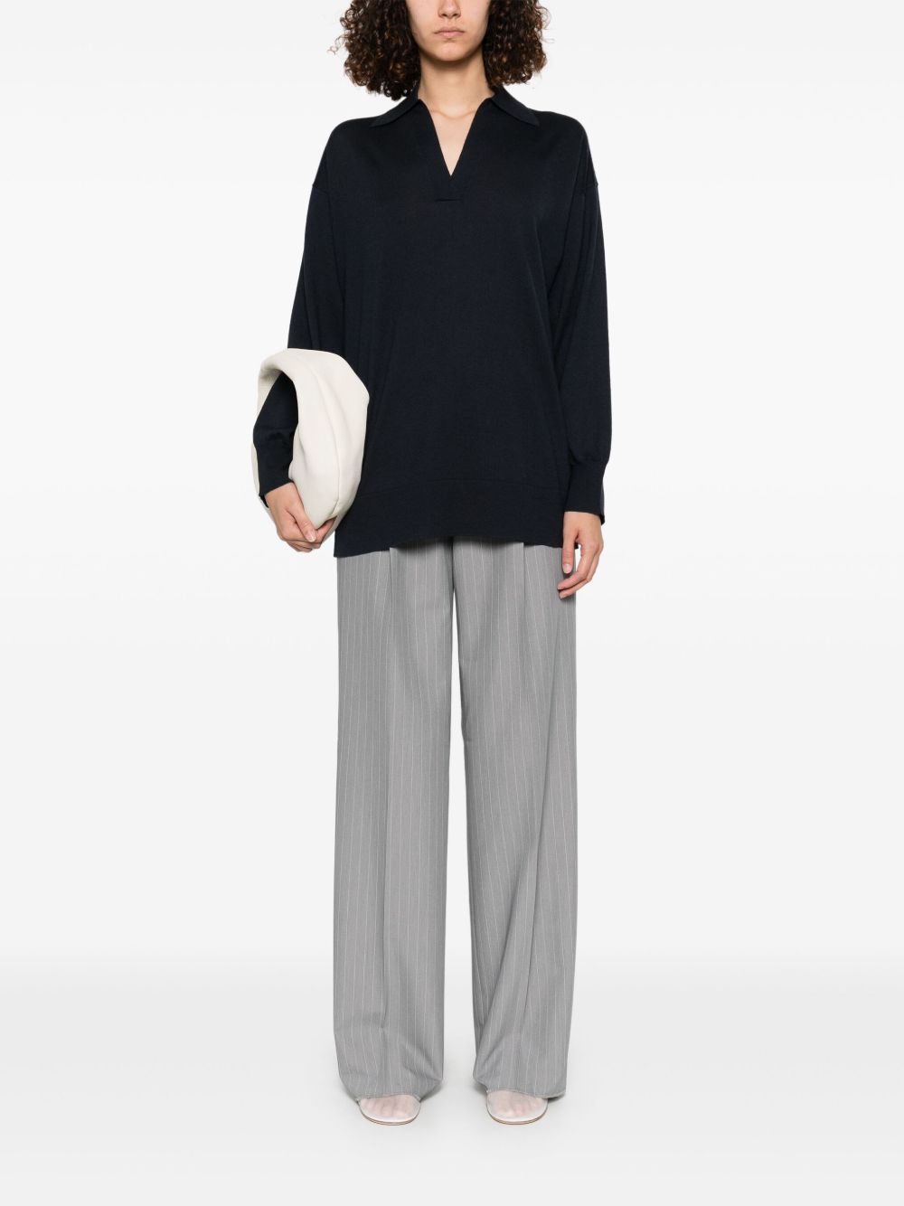 Fabiana Filippi T-Shirts And Polos Blue Wool Cotton