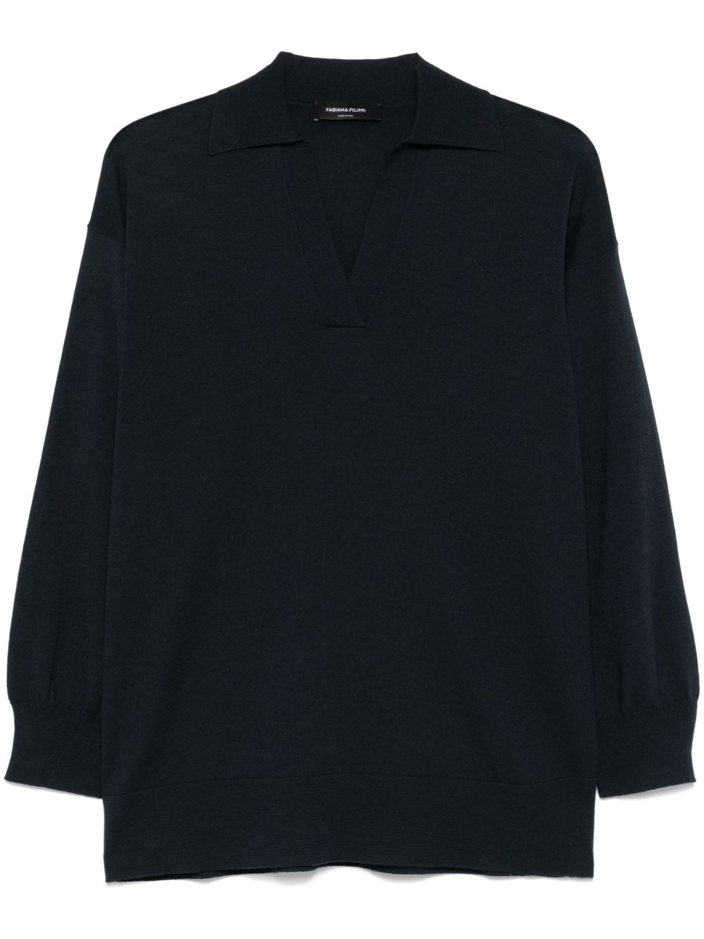 Fabiana Filippi T-Shirts And Polos Blue Wool Cotton