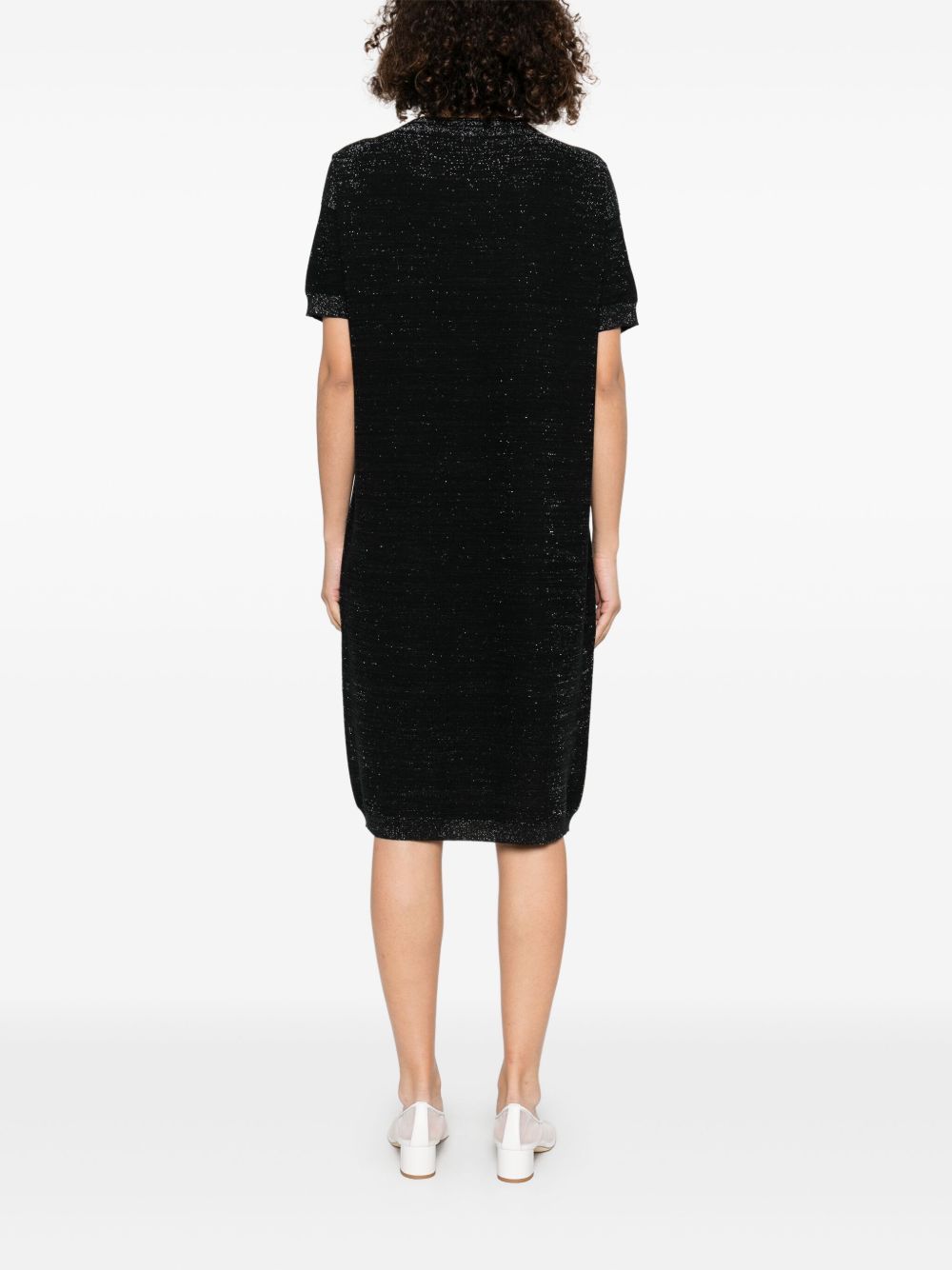 Fabiana Filippi Dresses Black Cotton Viscose Polyester