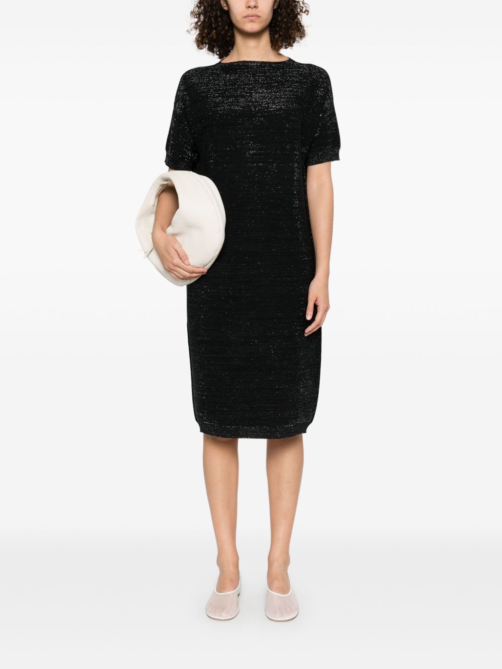 Fabiana Filippi Dresses Black Cotton Viscose Polyester
