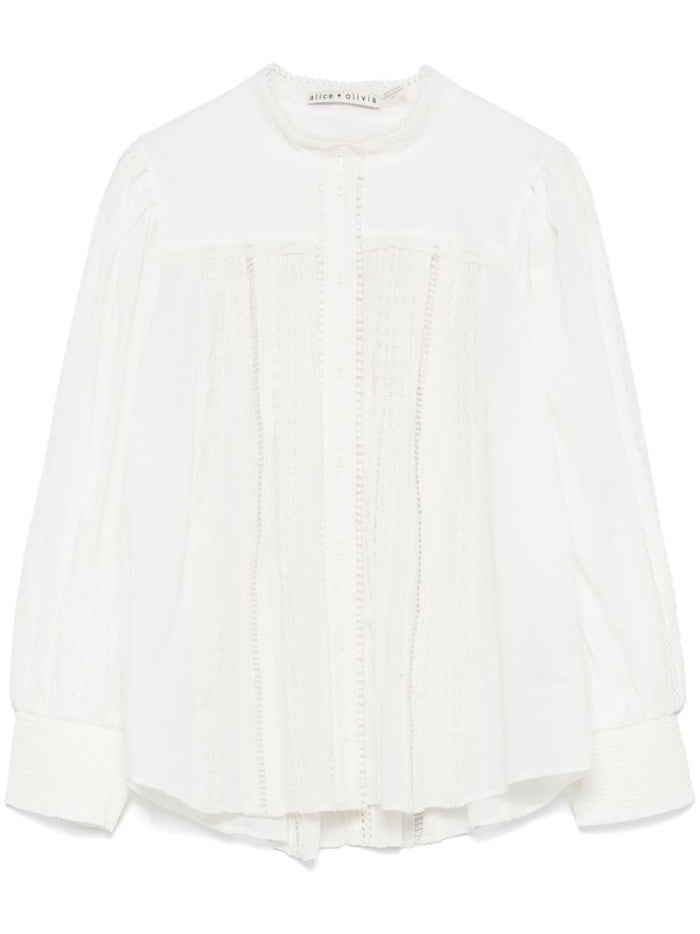 Alice + Olivia Shirts White Outer: Polyester