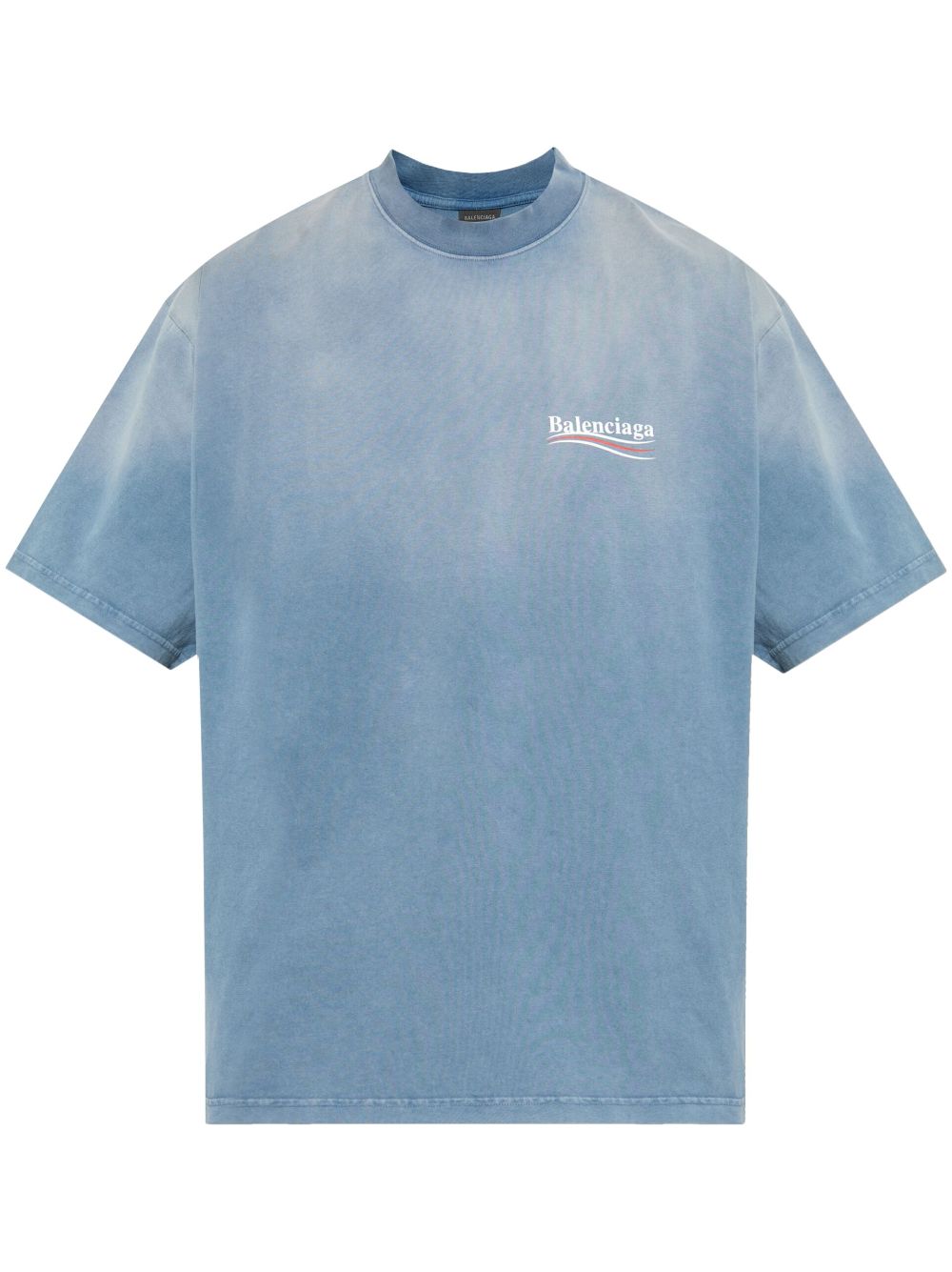 Balenciaga T-Shirts And Polos Blue Cotton