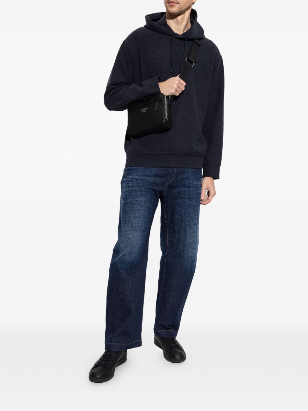 Emporio Armani Sweaters Blu Lyocell Cotton Elastane
