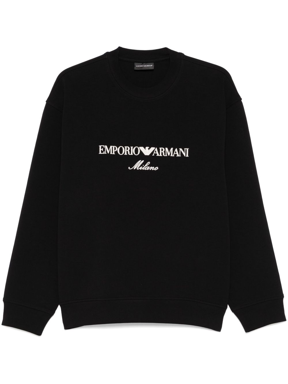 Emporio Armani Sweaters Nero Cotton Polyester Elastane