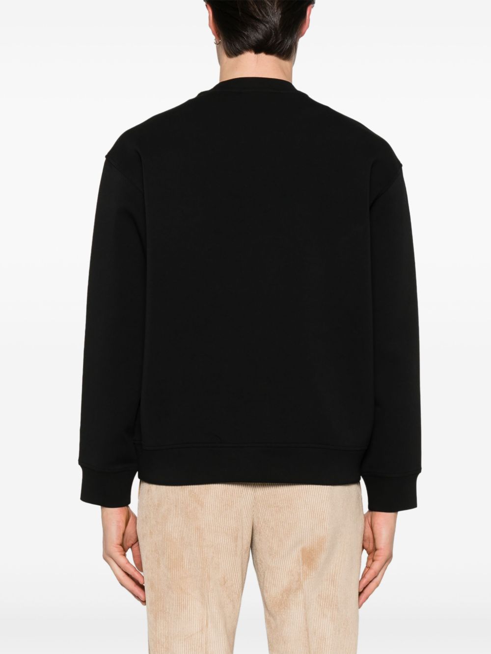 Emporio Armani Sweaters Nero Cotton Polyester Elastane