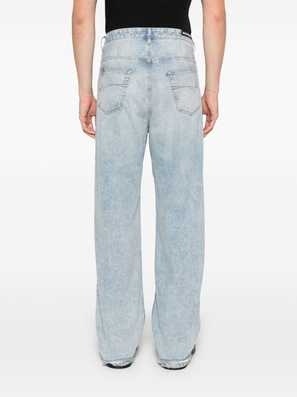 Balenciaga Jeans Clear Blue Polyester Cotton