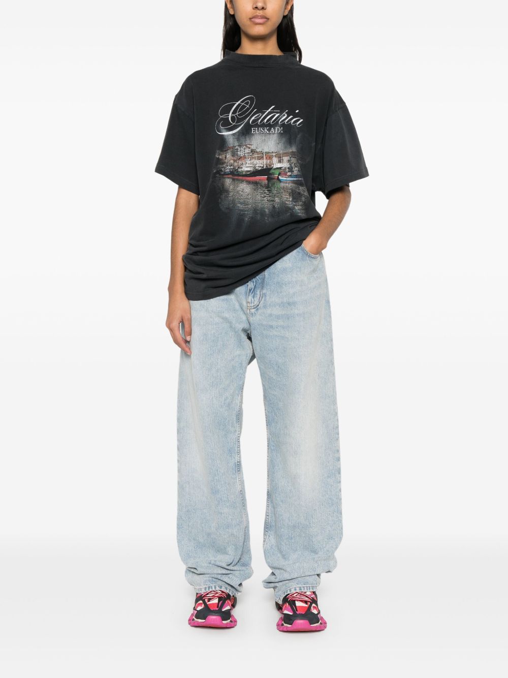 Balenciaga Jeans Clear Blue Polyester Cotton