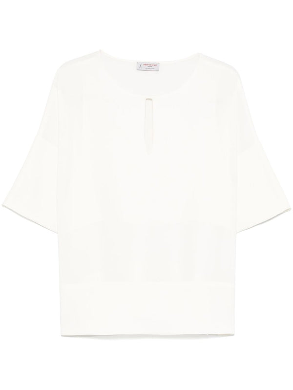 Alberto Biani Blouse with teardrop opening
