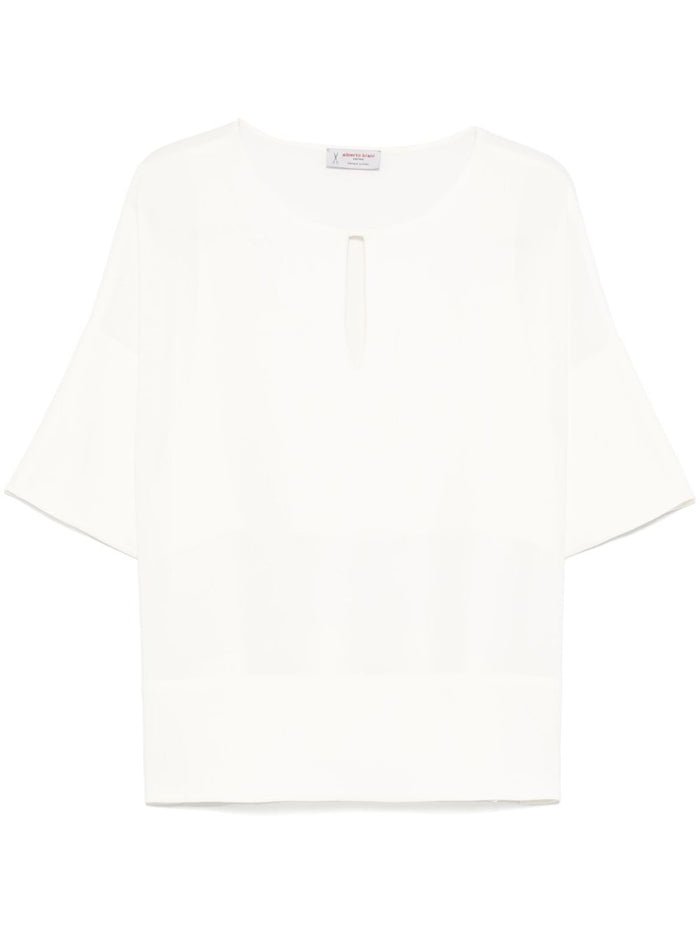 Alberto Biani Shirts Ivory Triacetate Polyester
