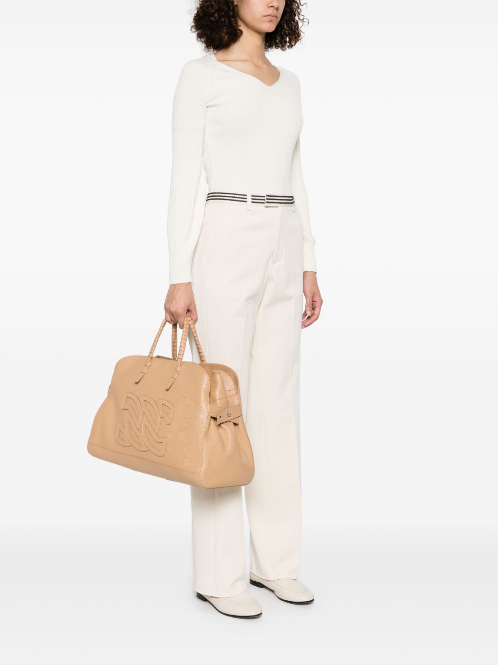 Casadei Bags Beige Calf Leather