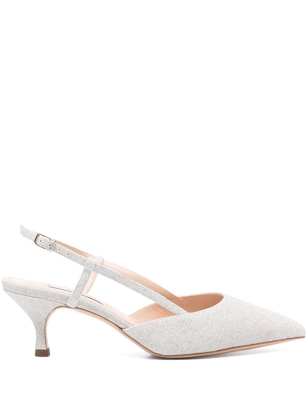Casadei With Heel Silver Outer: Calf Leather