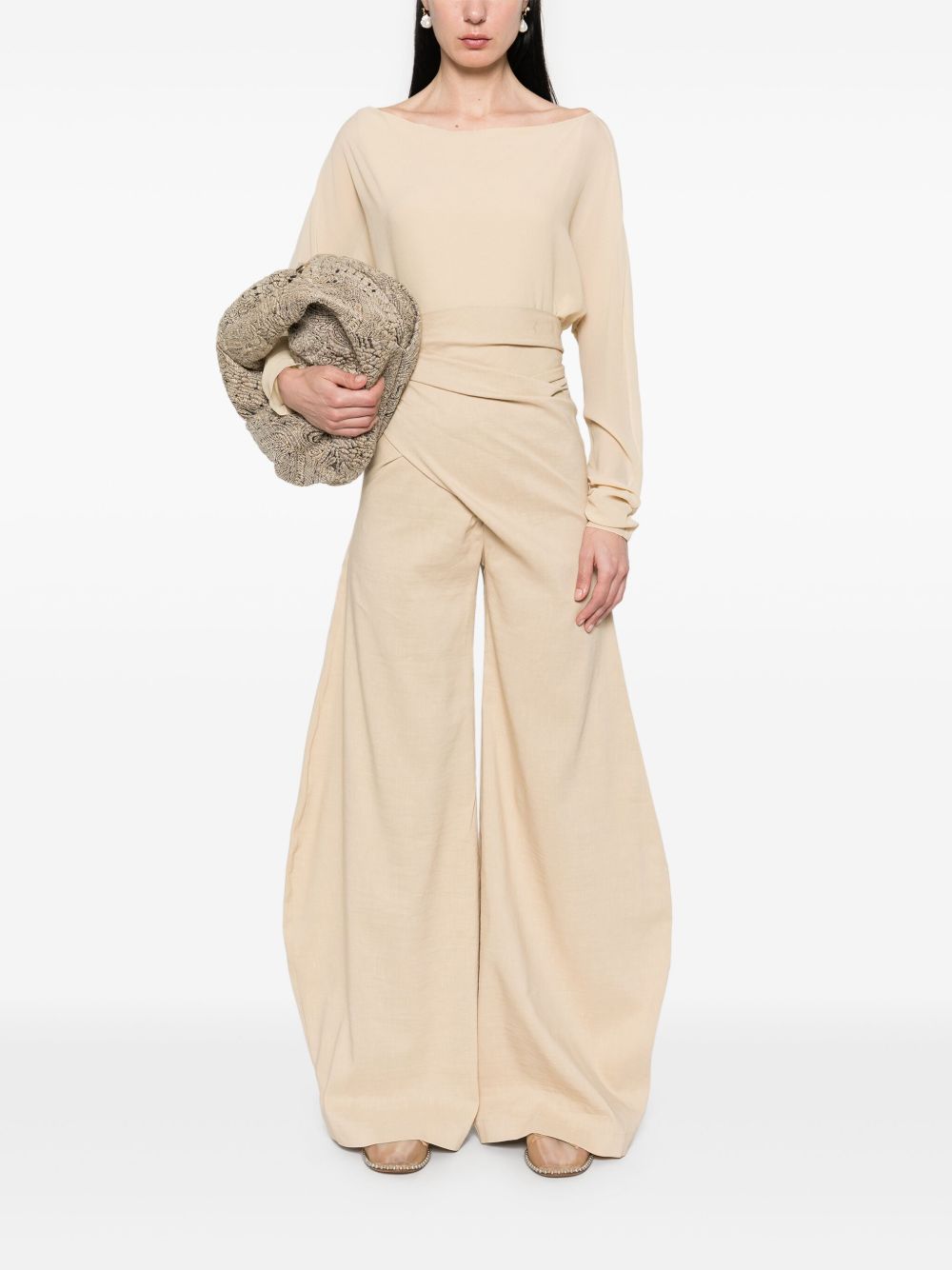Cortana Trousers Beige Hemp