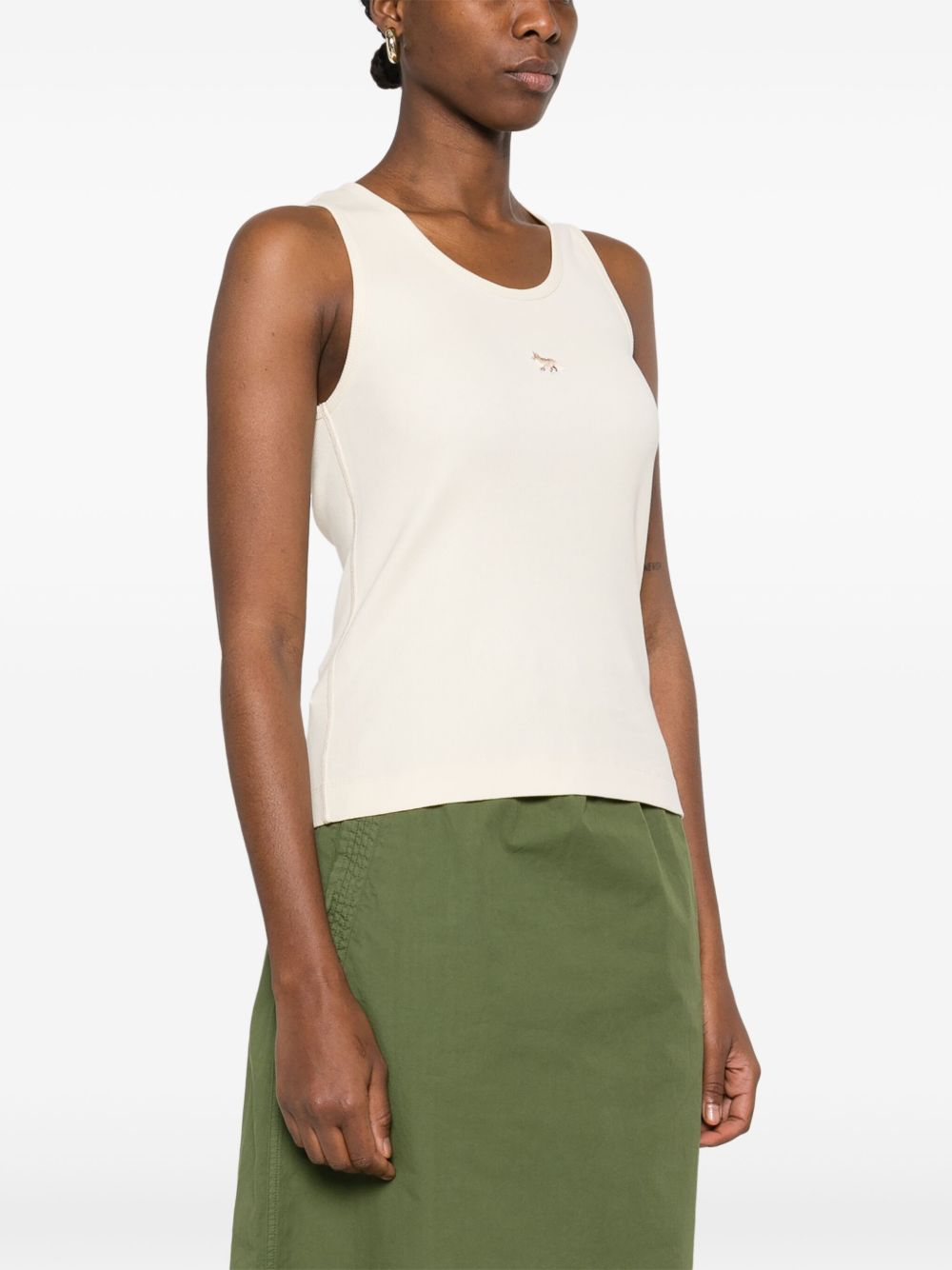 Maison Kitsune Top Ivory Cotton
