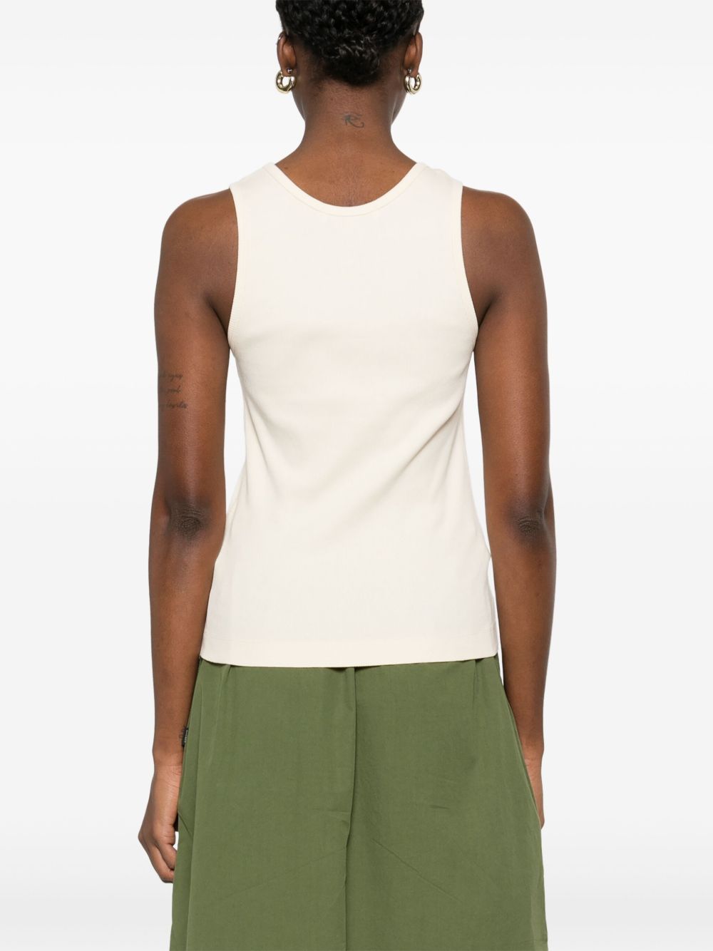 Maison Kitsune Top Ivory Cotton