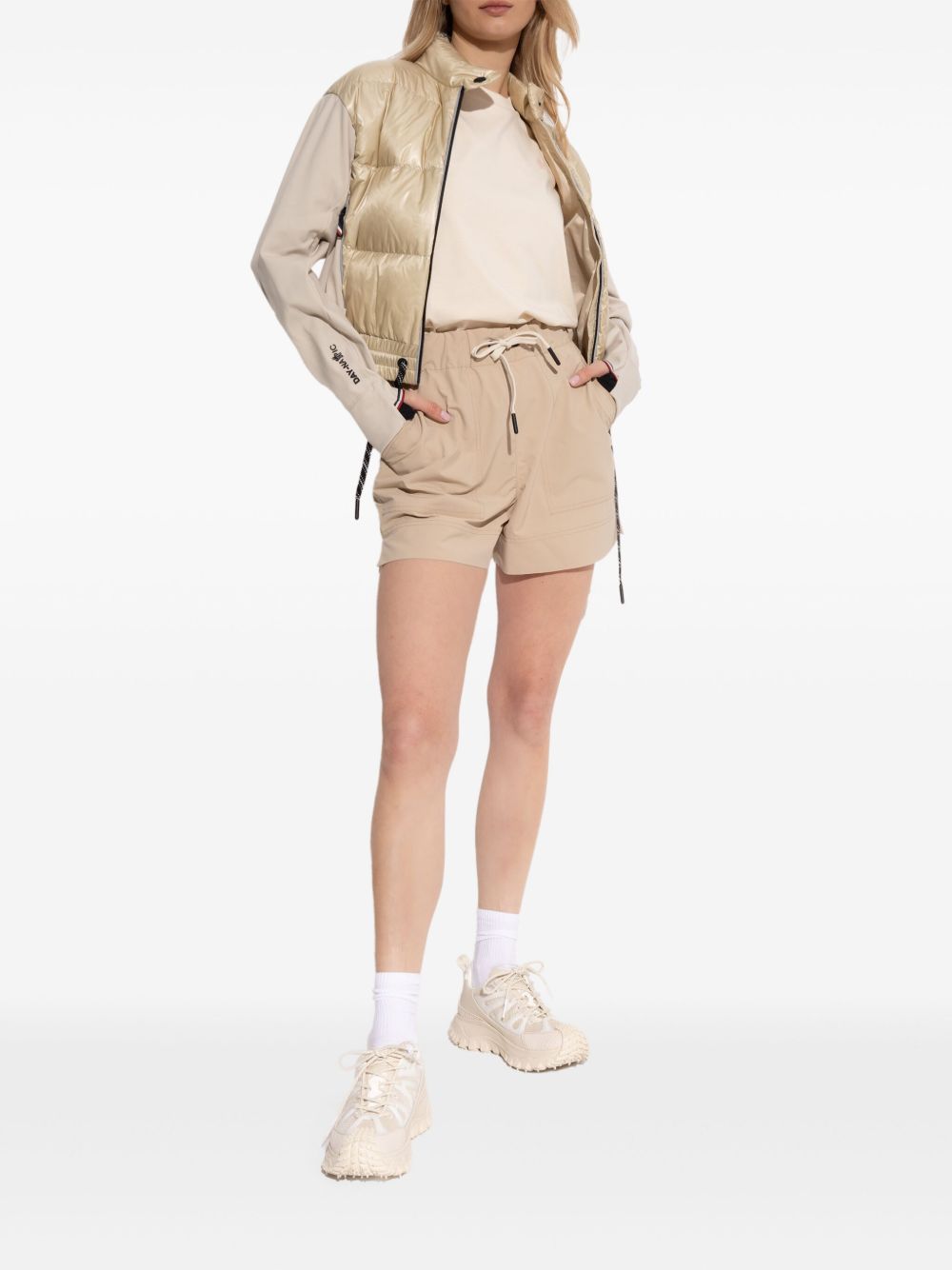 Moncler Grenoble Shorts Beige Polyester