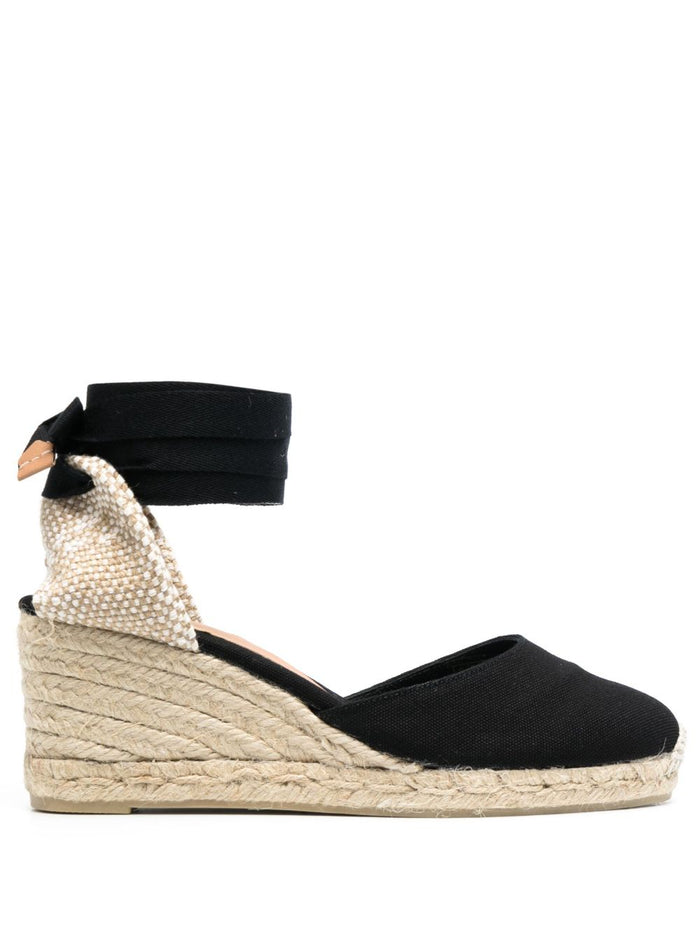 Castaner Flat Shoes Black Outer: Fabric Lining