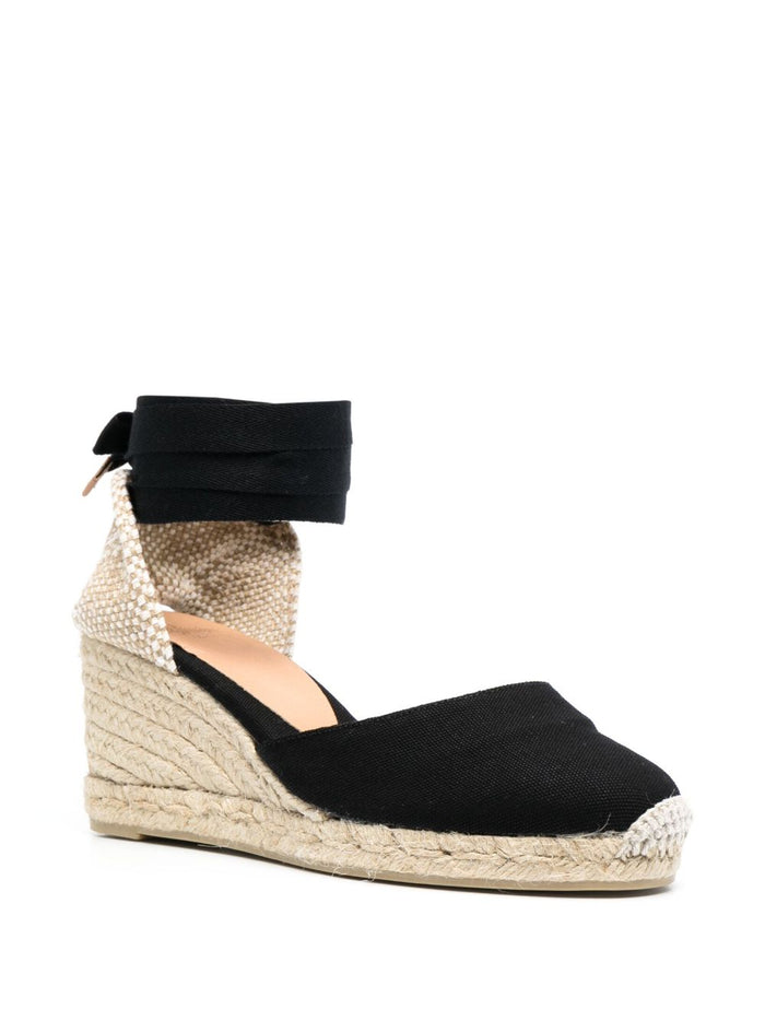 Castaner Flat Shoes Black Outer: Fabric Lining