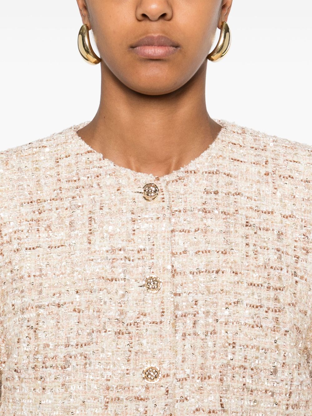 Iro Jackets Beige Polyester Wool Acrylic
