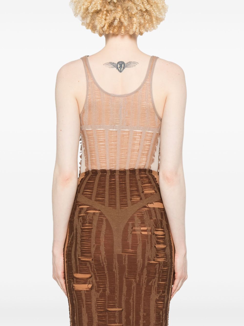 Diesel Top Beige Cotton Prophylene