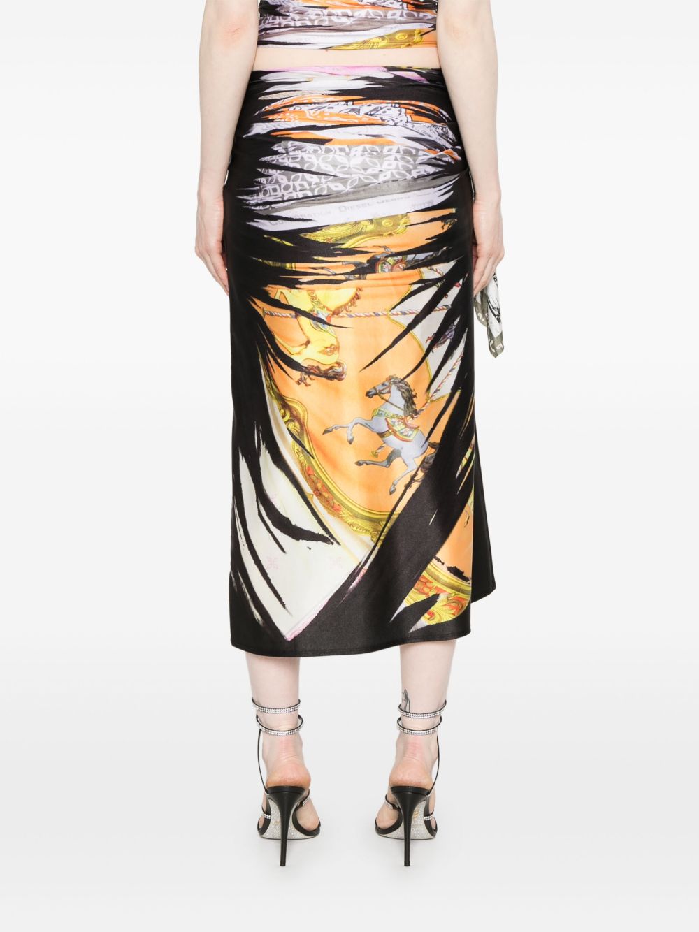 Diesel Skirts Multicolour Polyamide Elastane