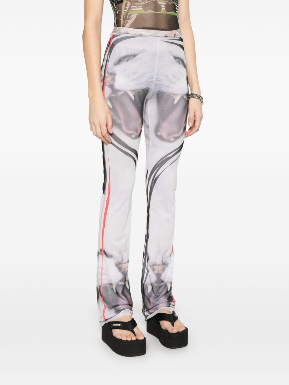 Ottolinger Trousers White Polyester Elastane