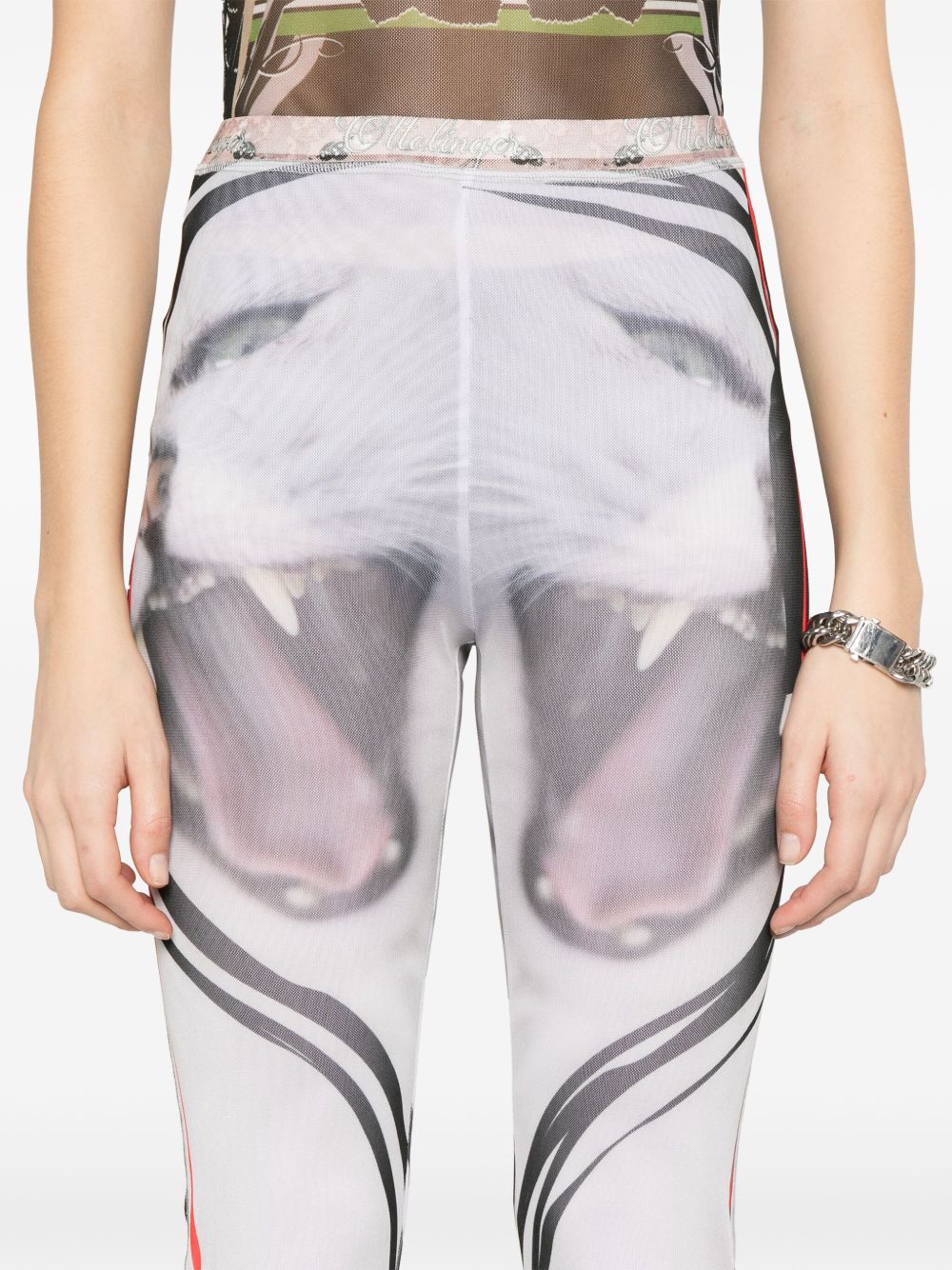 Ottolinger Trousers White Polyester Elastane