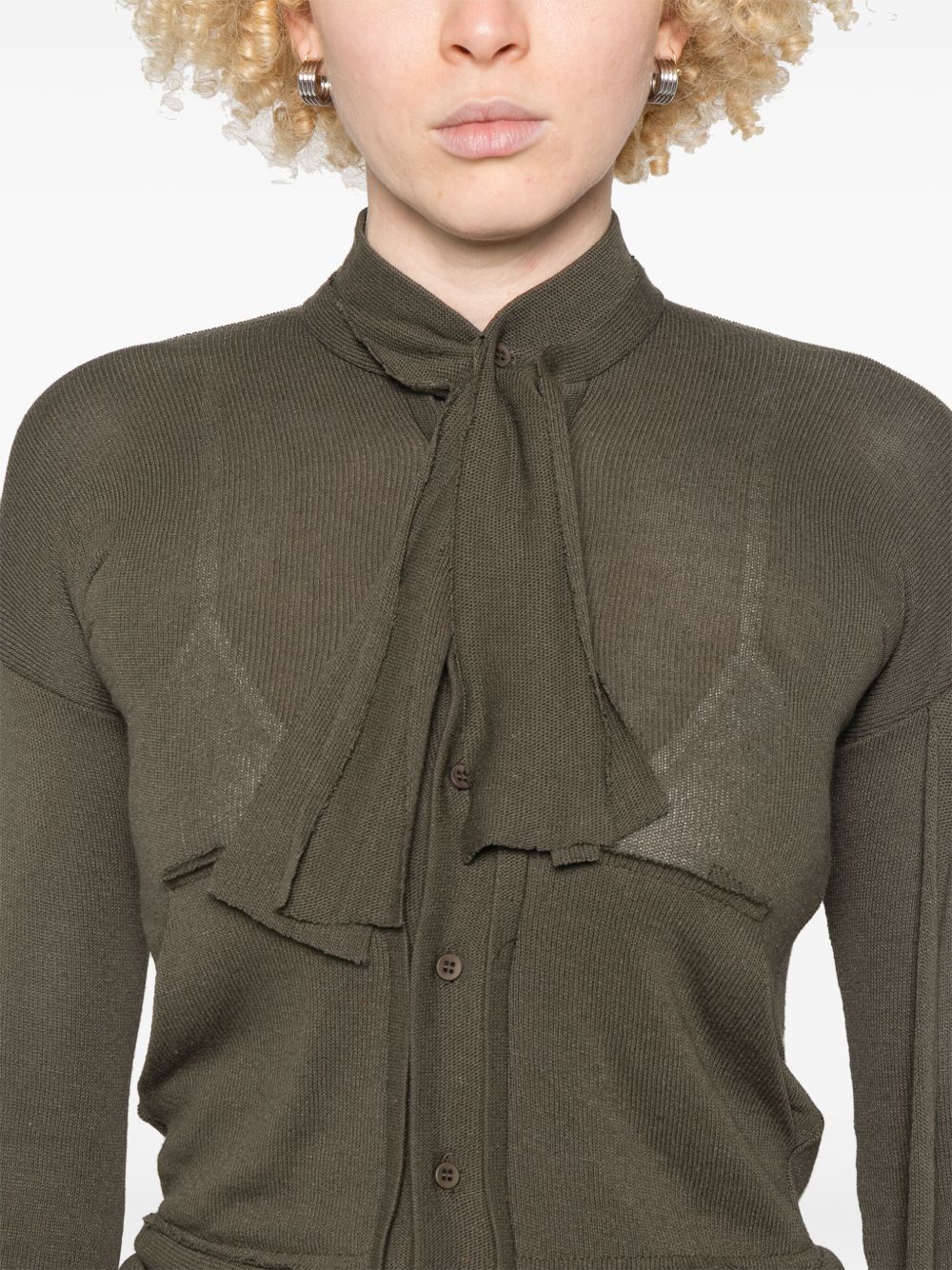 Ottolinger Sweaters Green Viscose Linen