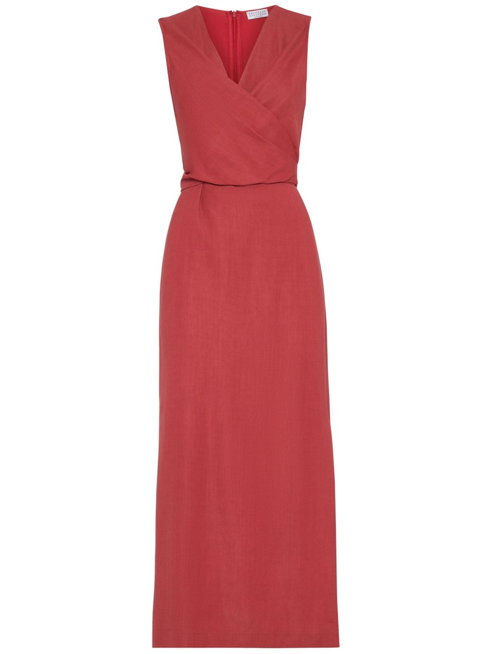 Brunello Cucinelli Dresses Rosso Linen